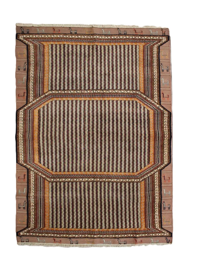 New Persian Afshar Carpet 205x138
